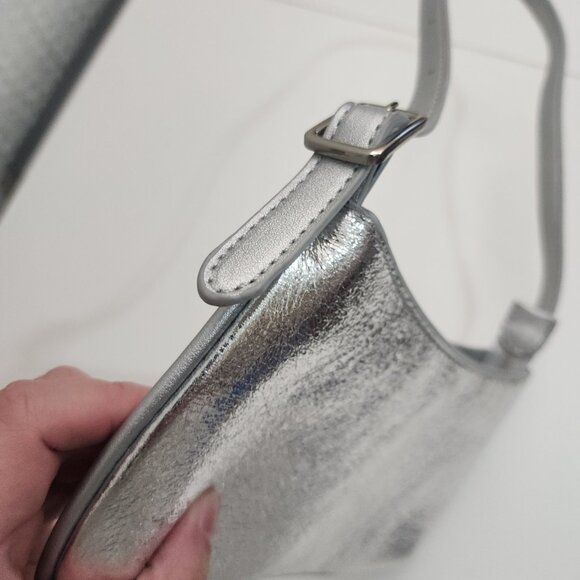 Anthropologie Mali + Lili Imani Metallic Shoulder Bag Purse - Picture 9 of 14